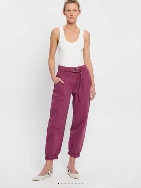 Kivari Adina Jeans NWT Size US4 in Burgundy